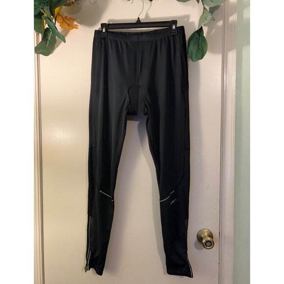 Trayl Cycling Pants Black Exercise Zip Leg Men’s XL Reflective - Picture 2 of 16